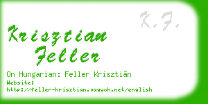 krisztian feller business card